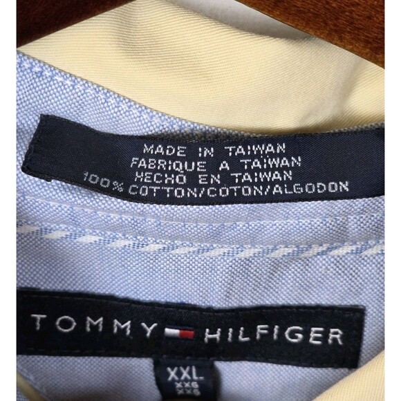 Vintage Tommy Hilfiger Men's XL Yellow Corduroy Long Sleeve‎ Shirt - Picture 5 of 7